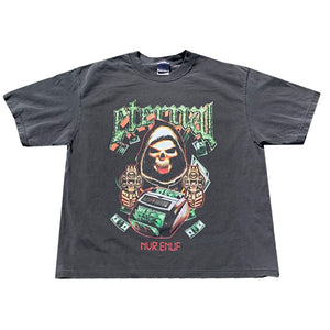 Money Counter Tee Garment Dye Black