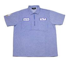 FYPM Quarter Zip Workshirt Blue