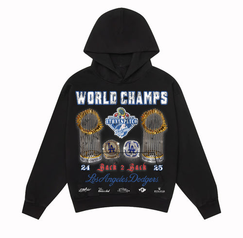 World Champs Tee Hoodie Black
